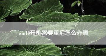 解决Win10开机死循环重启的有效方法（如何避免Win10开机死循环重启） 